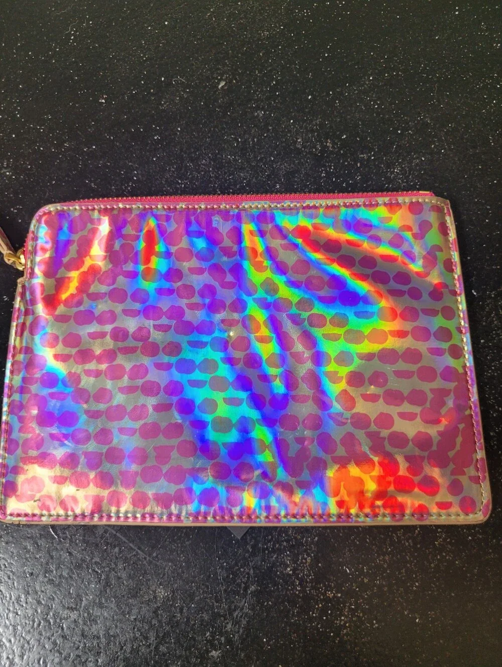 Marc by Marc Jacobs Iridescent Pink Polka Dot Tablet Pouch NWT